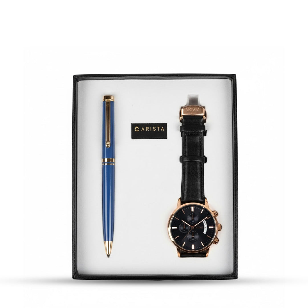 Arista Ballpoint Pen With Elgin Watch