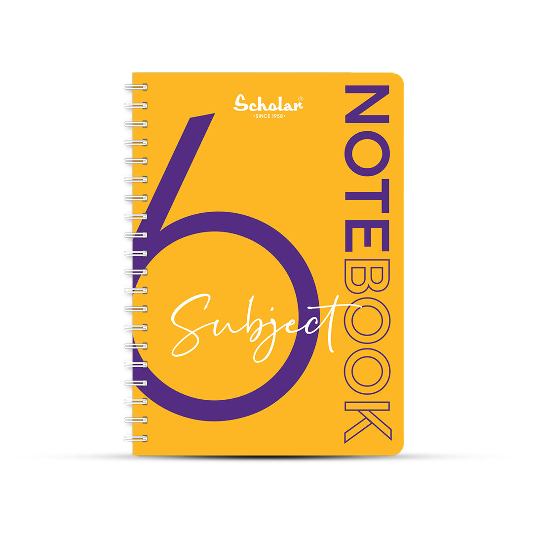 Scholar A4 Six Subject Premium Notebook