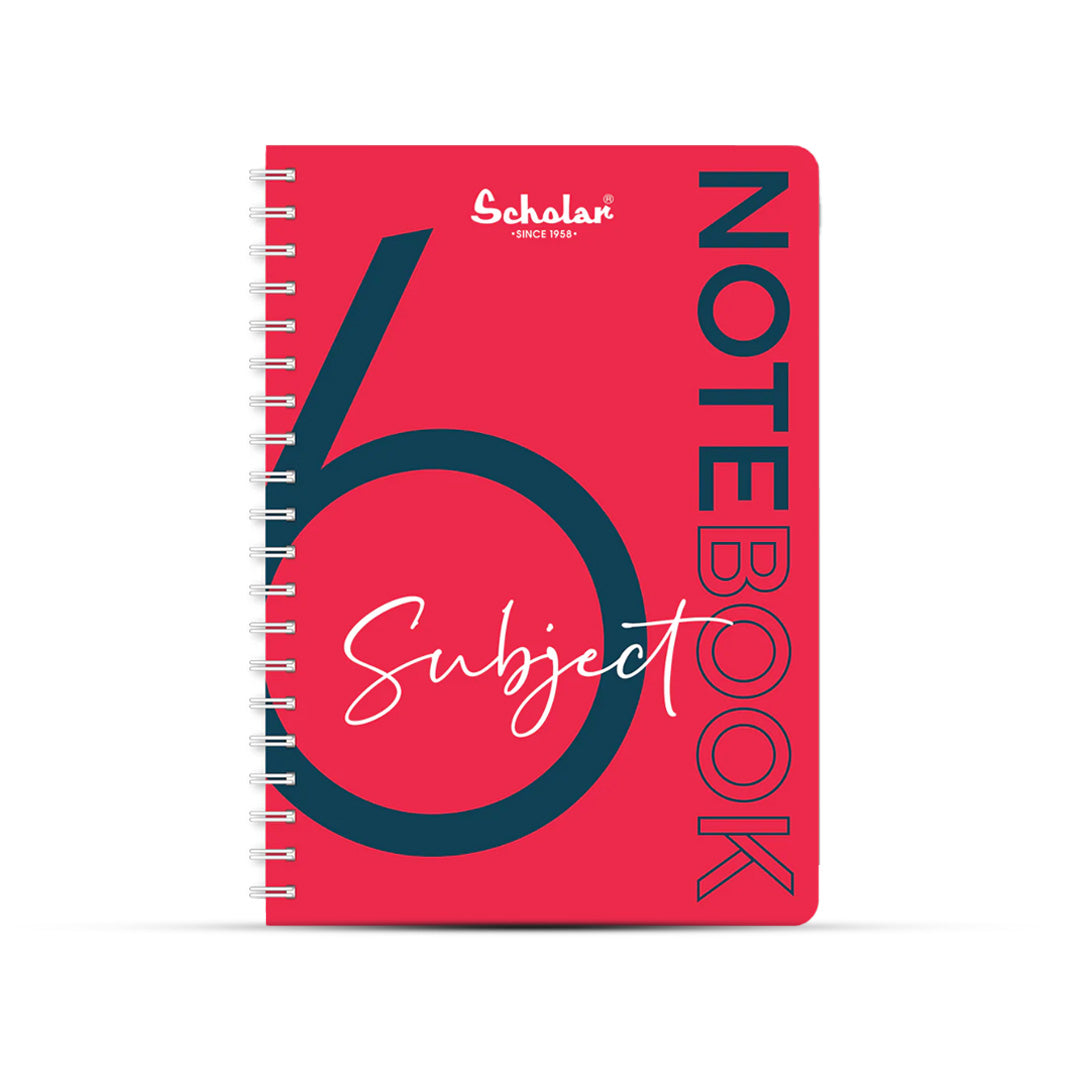 Scholar A4 Six Subject Premium Notebook