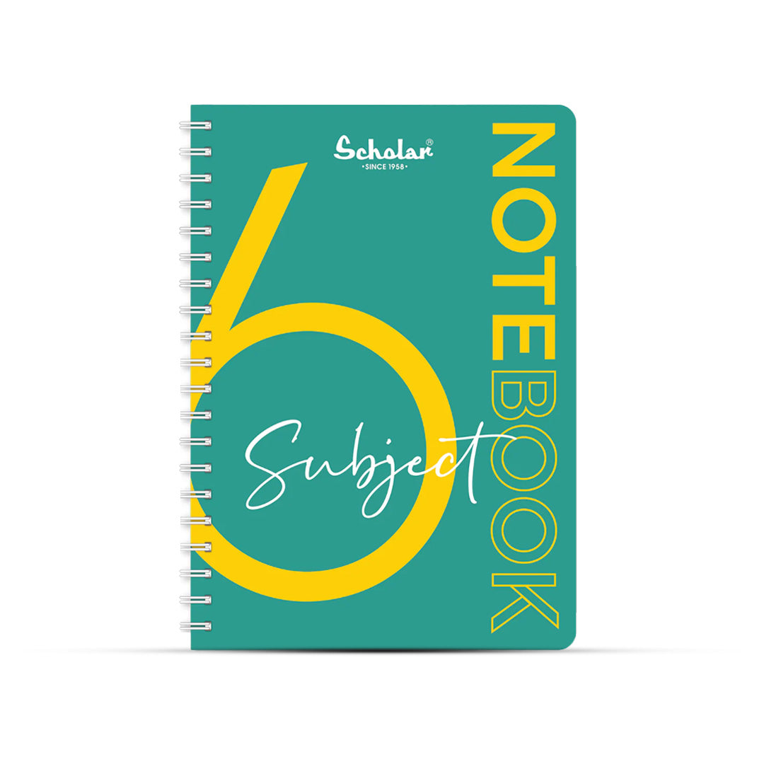 Scholar A4 Six Subject Premium Notebook