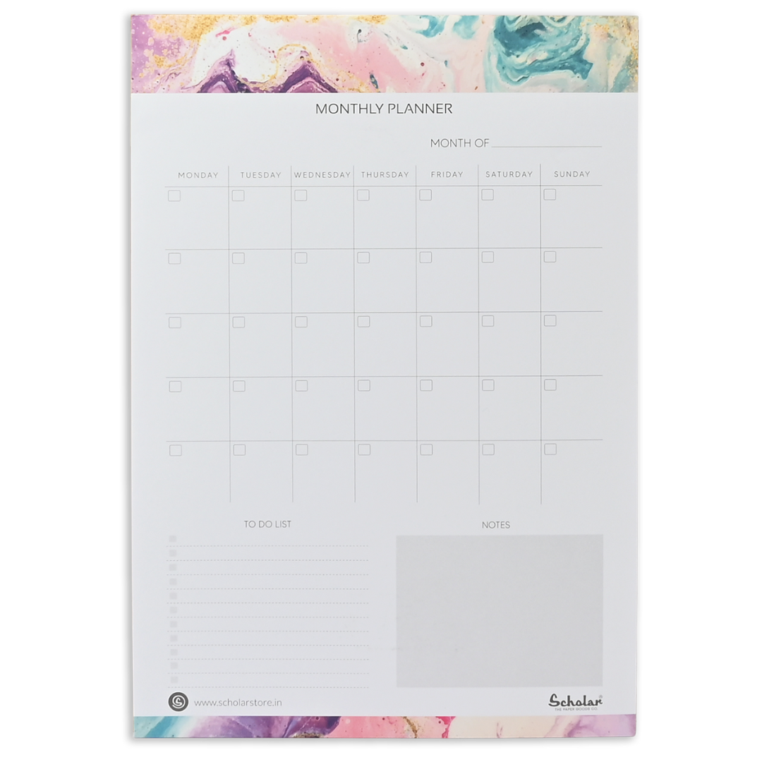 Scholar A4 Monthly Planner Vertical (MPL)