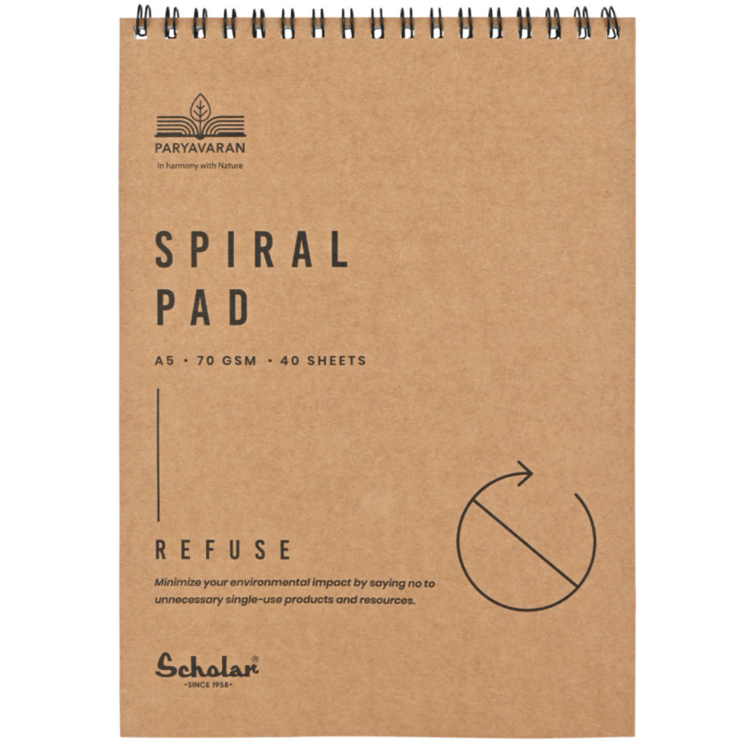 Scholar A5 Paryavaran Spiral Pad (Pack of 8)