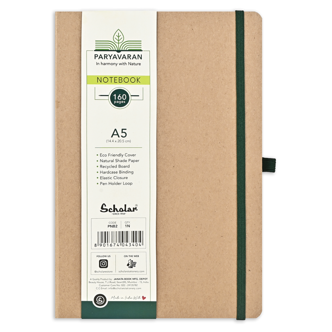 Scholar Notebook – A5 Paryavaran (160 Pages)