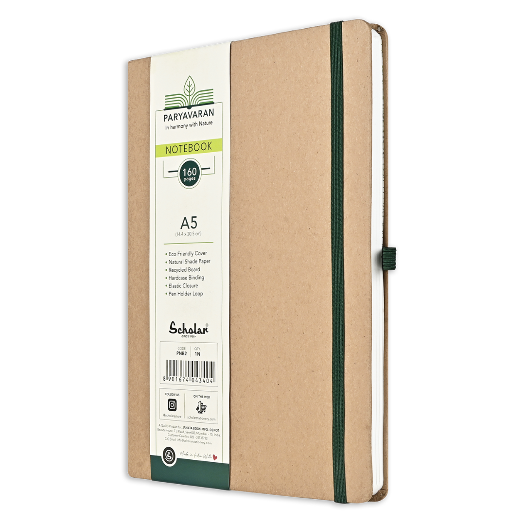 Scholar Notebook – A5 Paryavaran (160 Pages)
