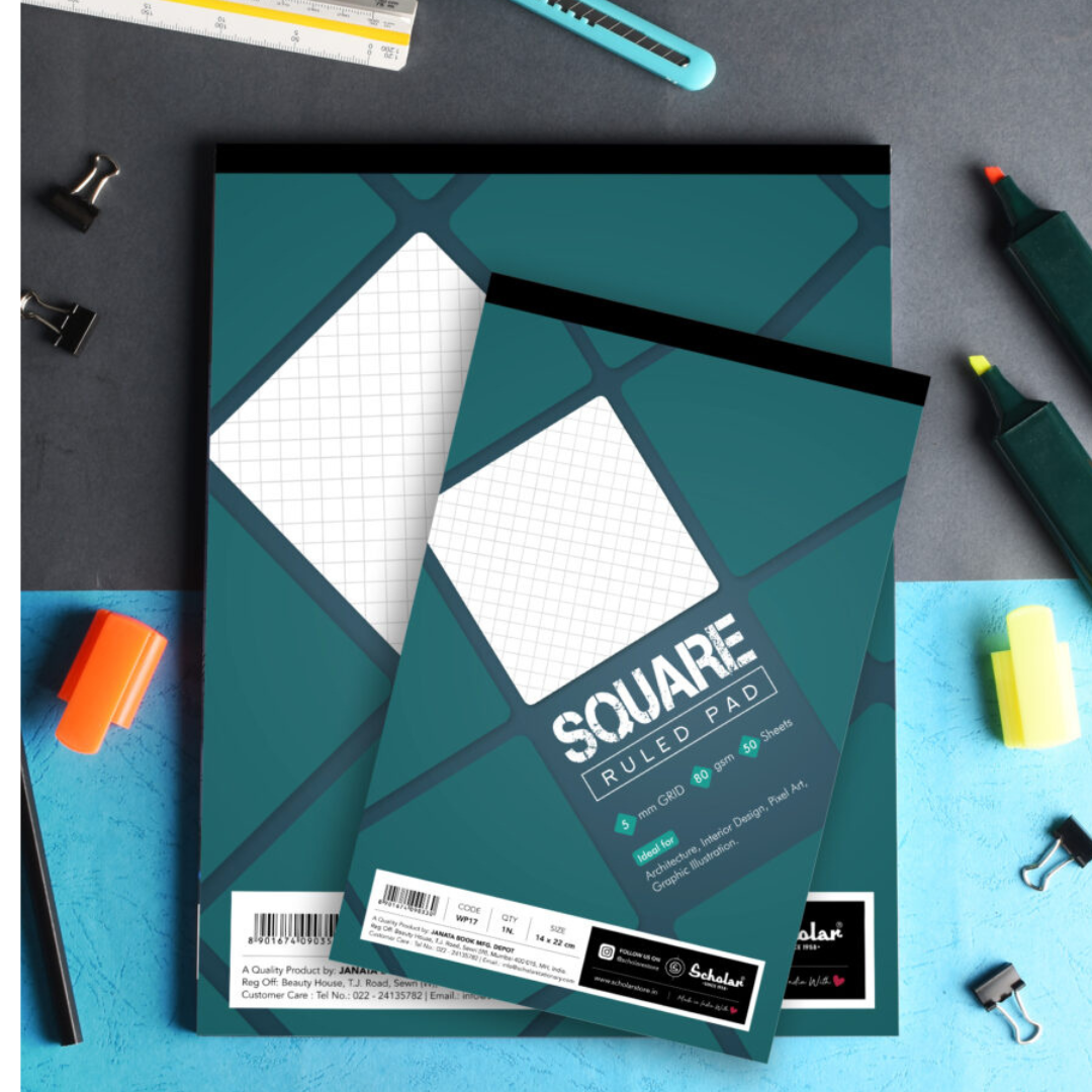 Scholar 1/8 Classic Square Ruled  Pad