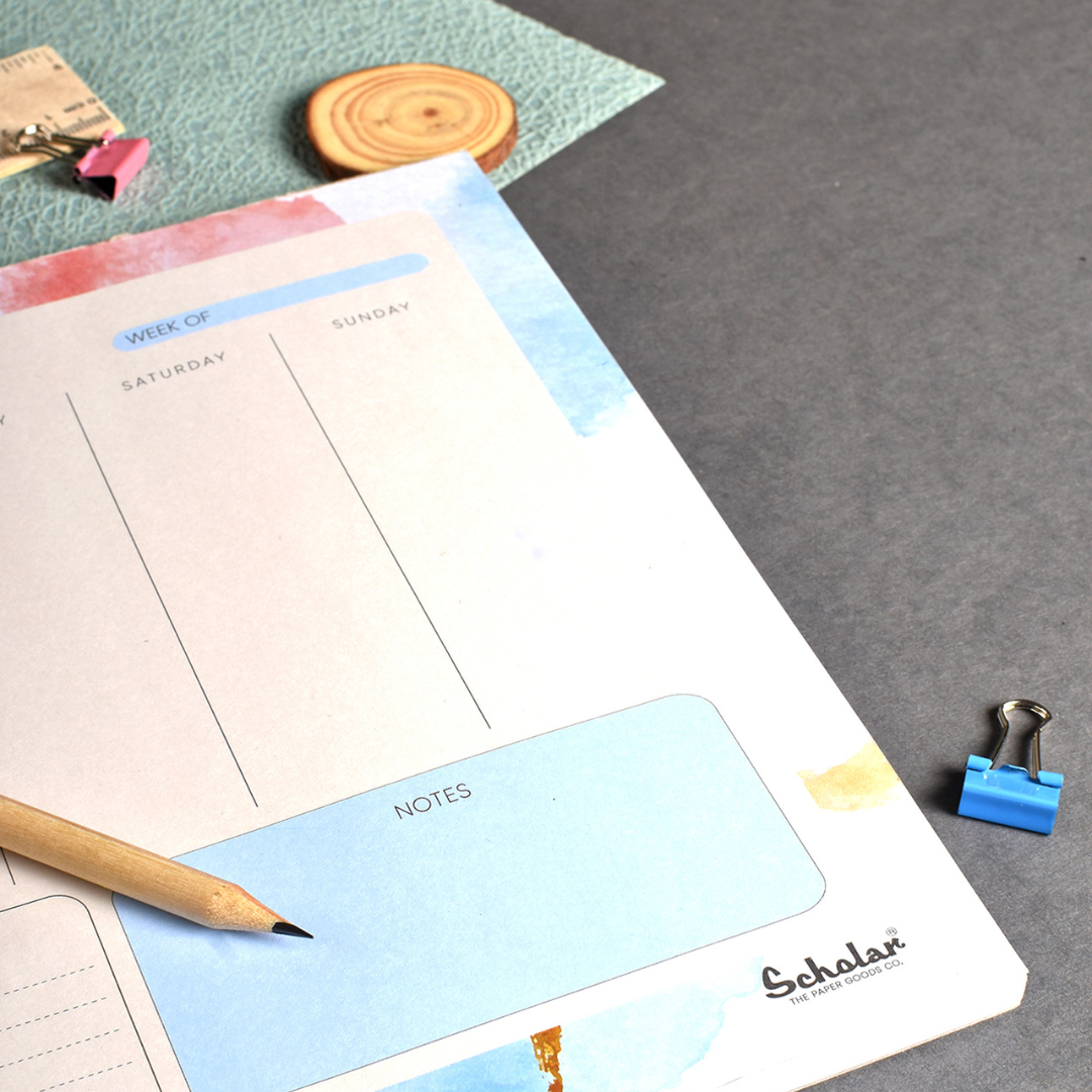 Scholar A4 Weekly Planner Horizontal (WPL)