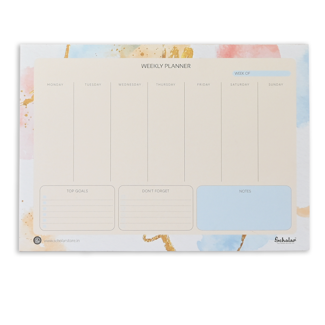 Scholar A4 Weekly Planner Horizontal (WPL)