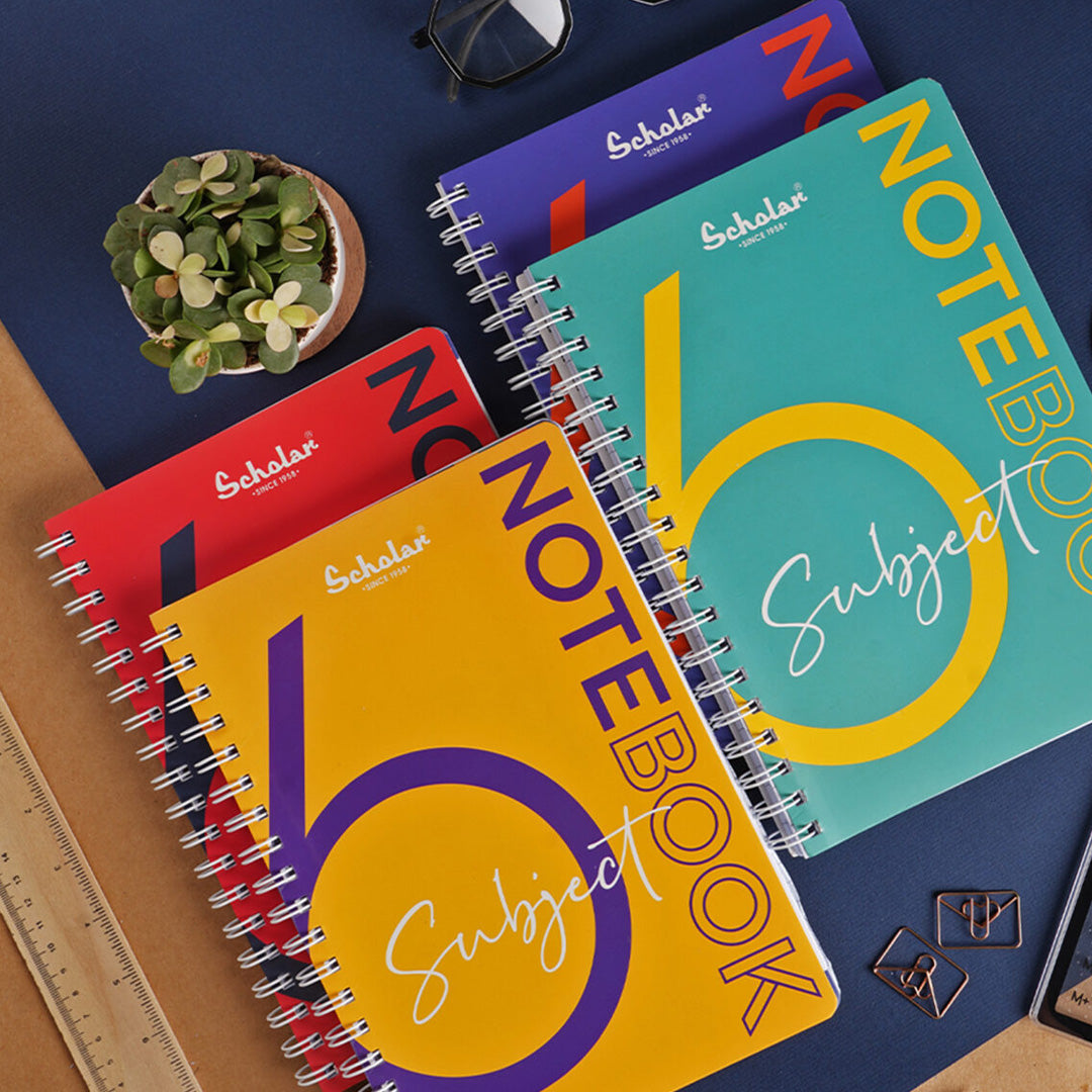 Scholar A4 Six Subject Premium Notebook