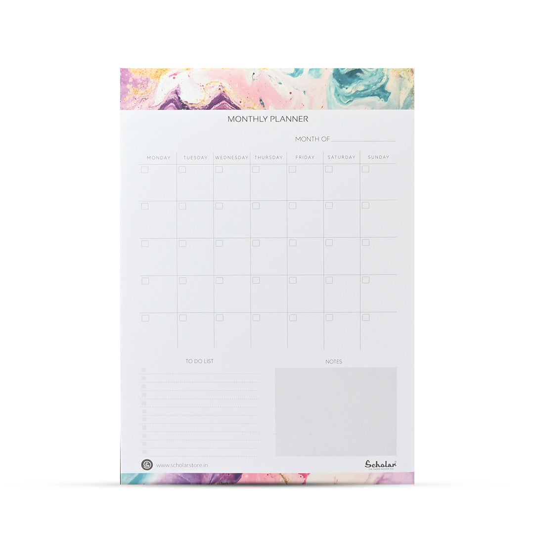 Scholar A4 Monthly Planner Vertical (MPL)
