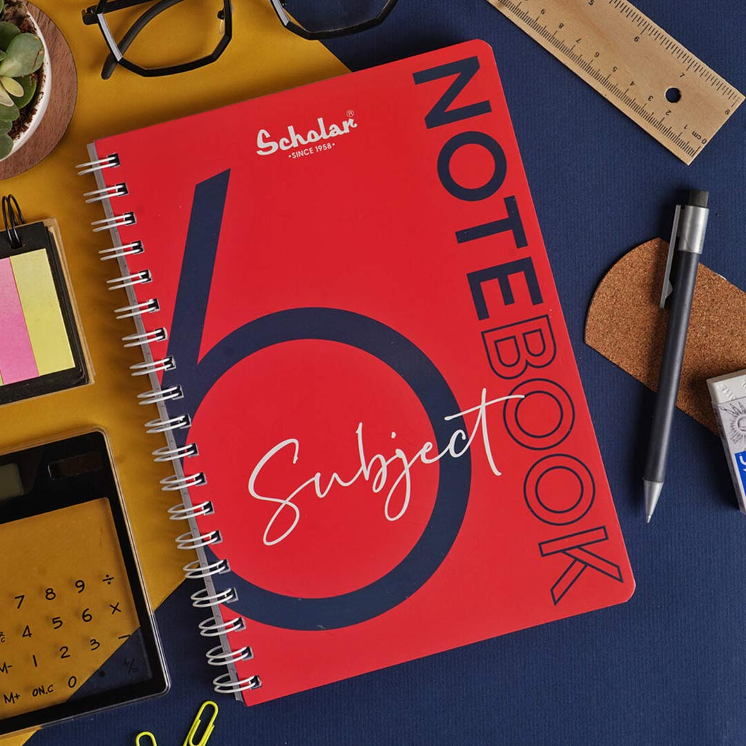 Scholar Premium A4 Six Subject Ruled Notebook