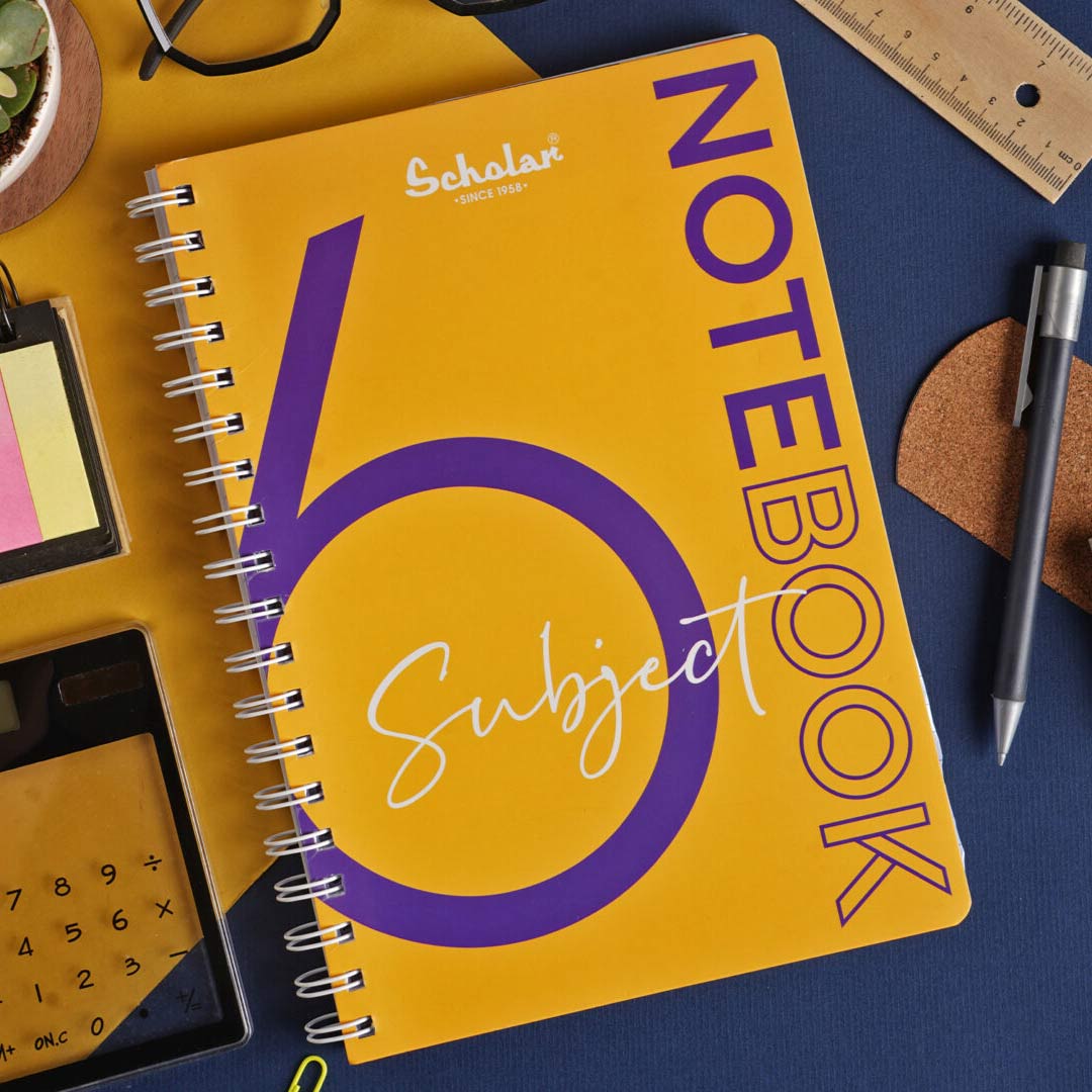 Scholar Premium A4 Six Subject Ruled Notebook