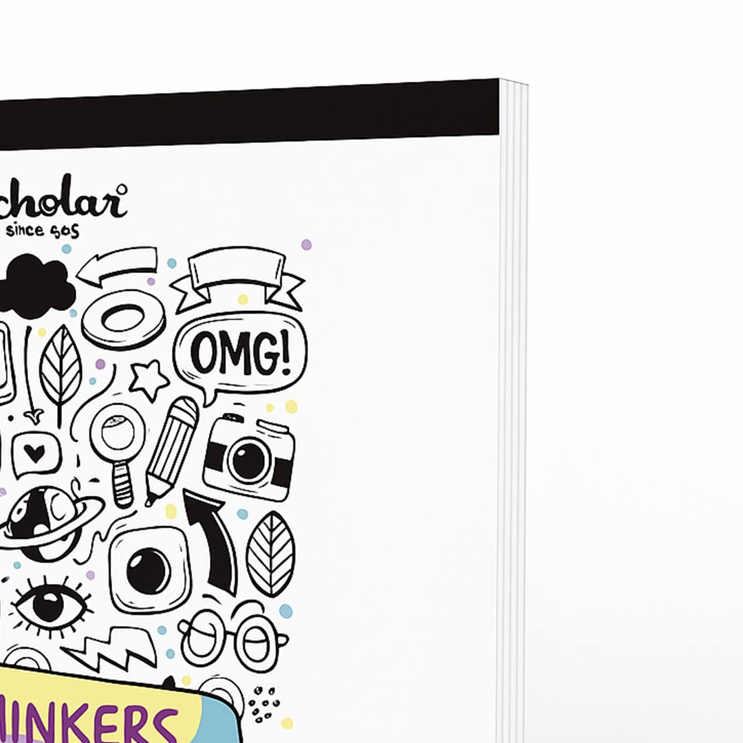 Scholar Thinker’s Unruled Notepad