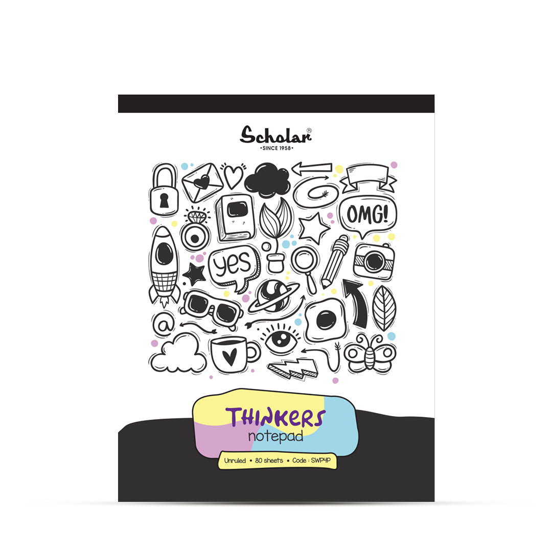 Scholar Thinker’s Unruled Notepad