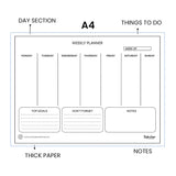 Scholar A4 Weekly Planner Horizontal (WPL)