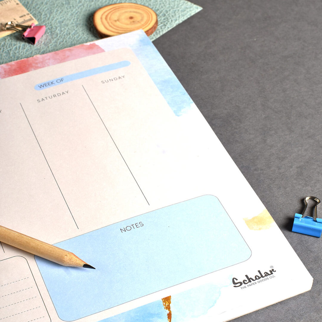 Scholar A4 Weekly Planner Horizontal (WPL)