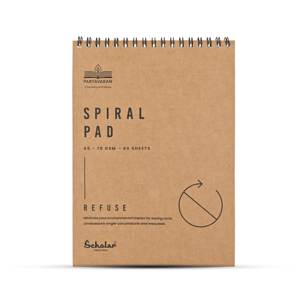Scholar A5 Paryavaran Spiral Pad (Pack of 8)