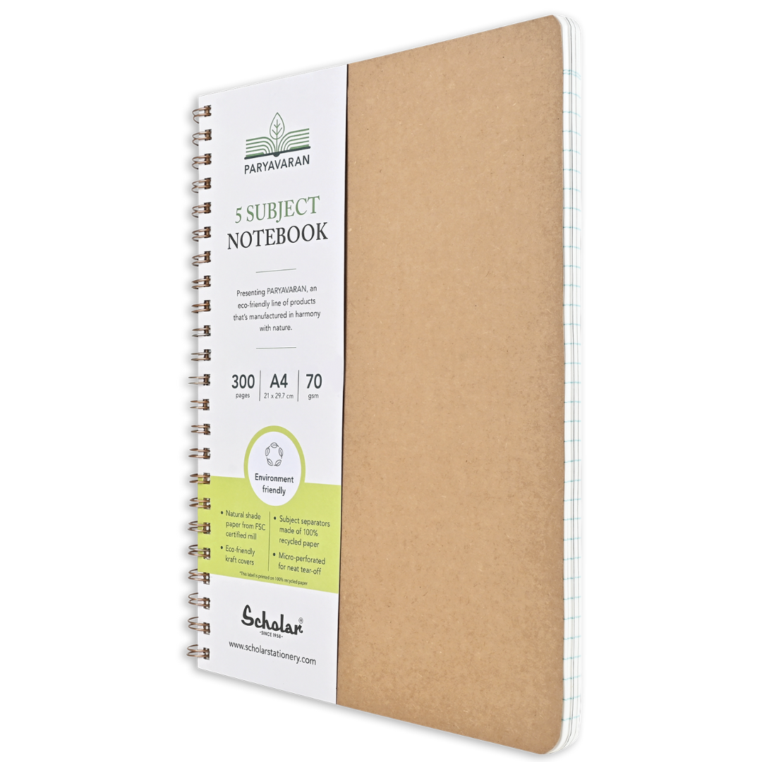 Scholar Paryavaran Five Subject  Notebook