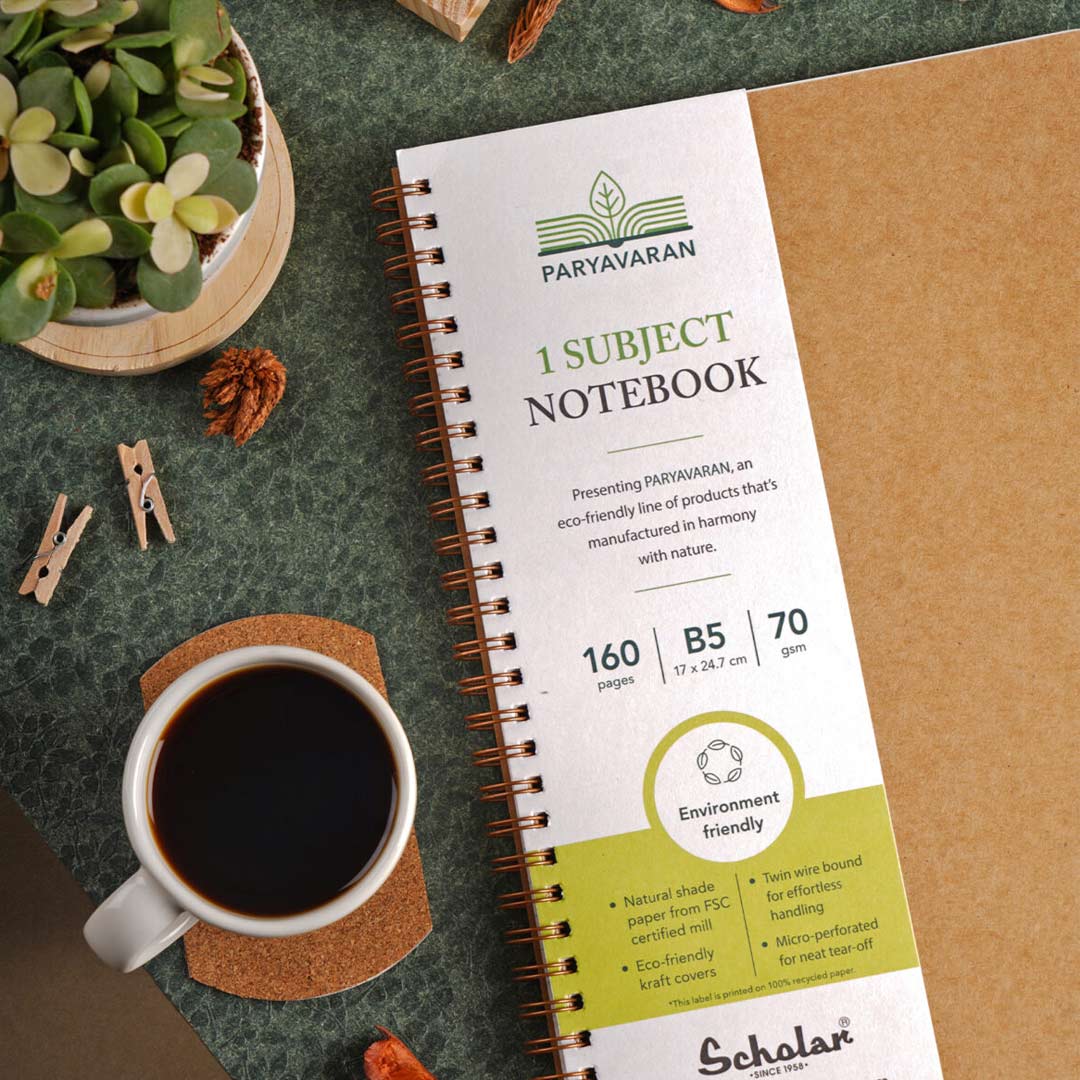 Scholar Paryavaran Five Subject Ruled Notebook