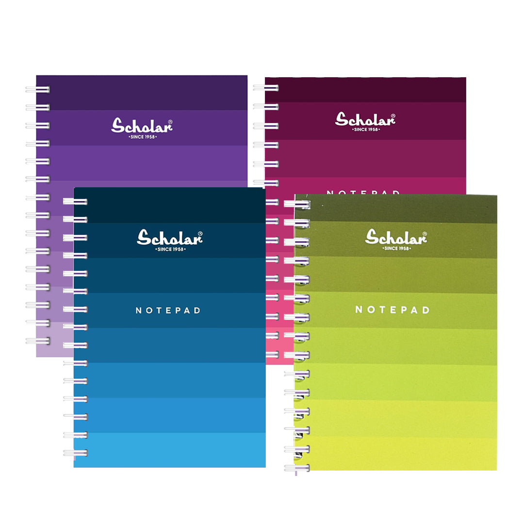 Scholar Side Bound Spiral Ruled Notepad