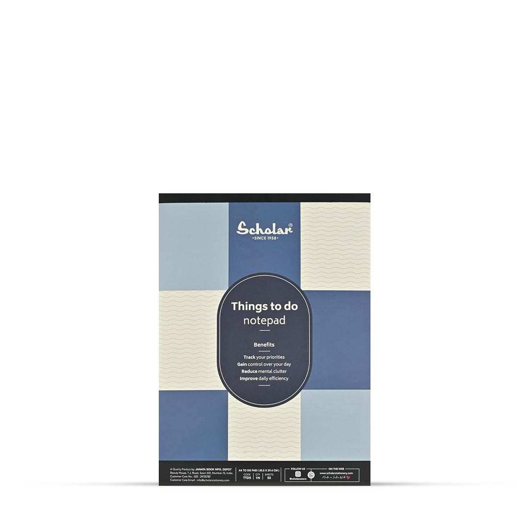 Scholar Things To-do Ruled Notepad