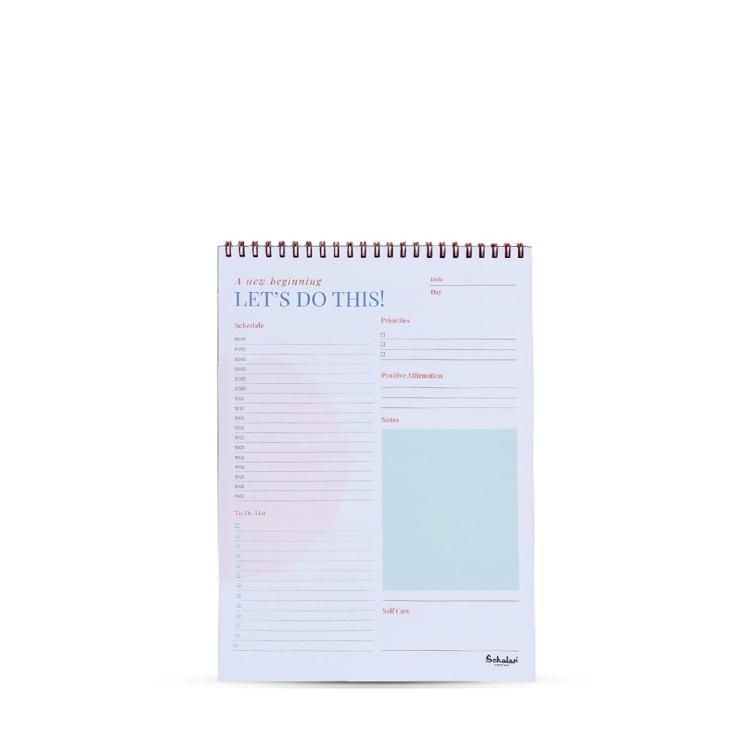 Scholar Things To-do Ruled Spiral Pads
