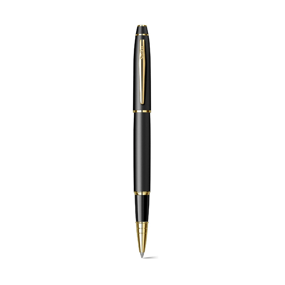 Scrikss Noble 35 Roller Ball Matt Black Gold Pen
