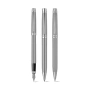 Scrikss Venus 722 Chrome CT Fountain+ Ballpoint Pen+ Mechanical Pencil Set