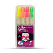 Artline Supreme Assorted Brush Marker Set