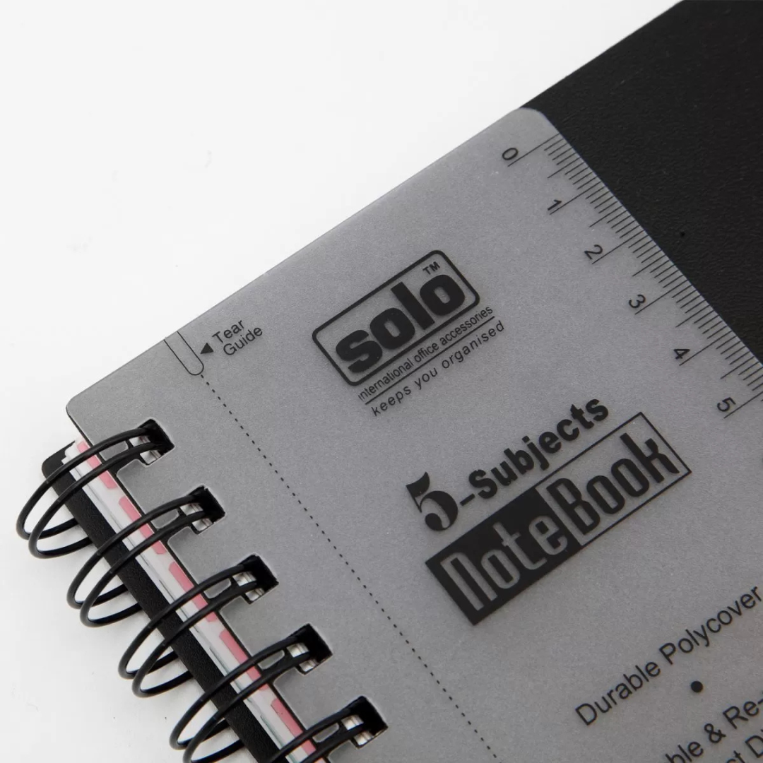 Solo Five Subject Ruled Notebook