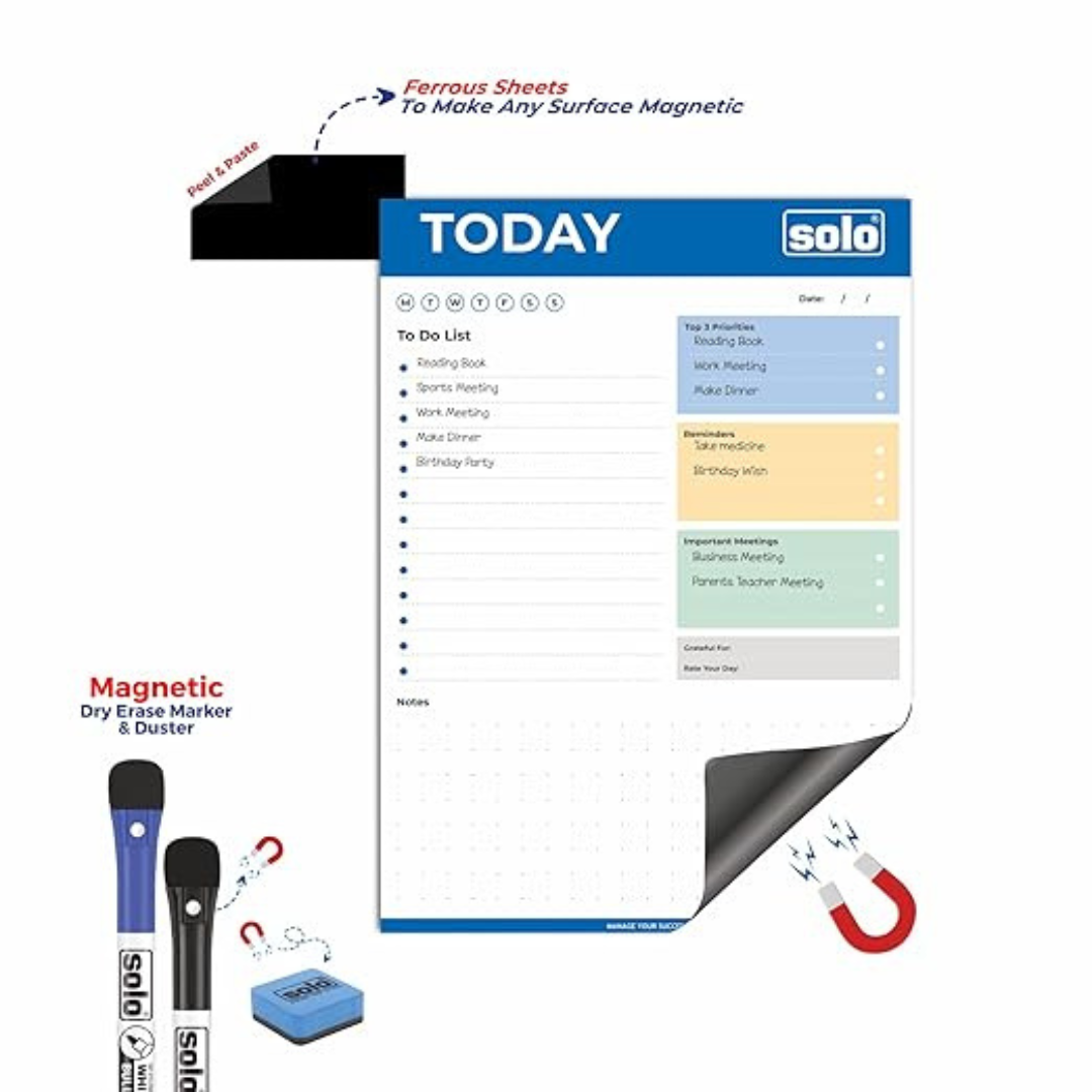 Solo FlexiBoard A4 Magnetic Daily Planner Set