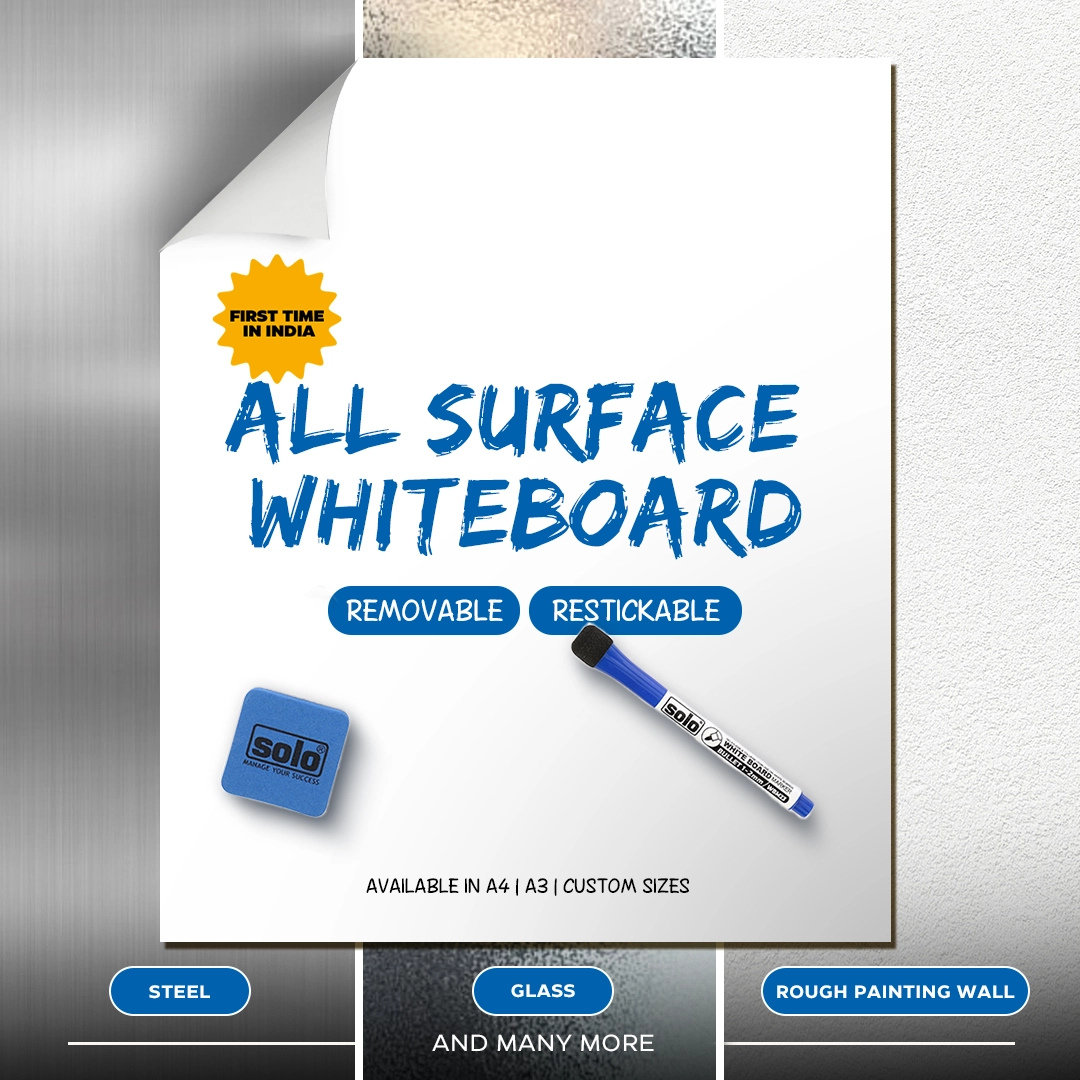 Solo Flexi Boards All Surface A4 Whiteboard