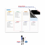 Solo Magnetic Whiteboard Weekly Planners