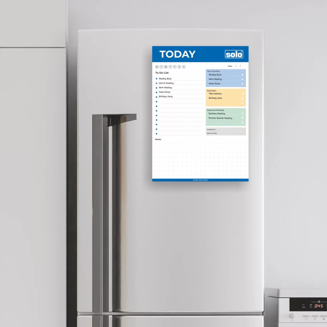 Solo Magnetic Whiteboard Weekly Planner