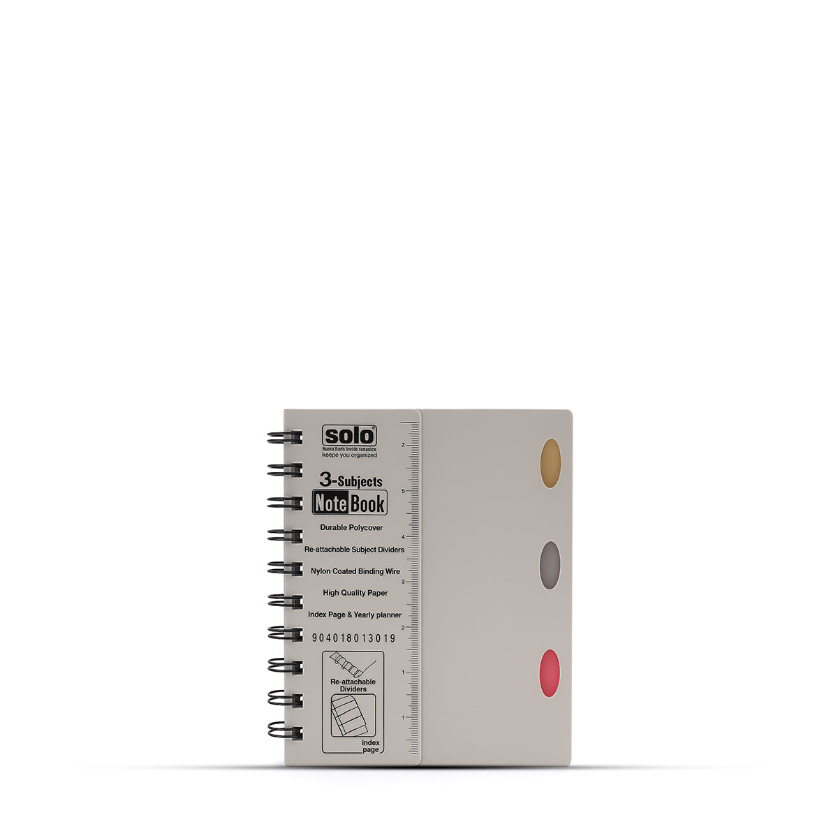 Solo Three Subject A6 Notebook