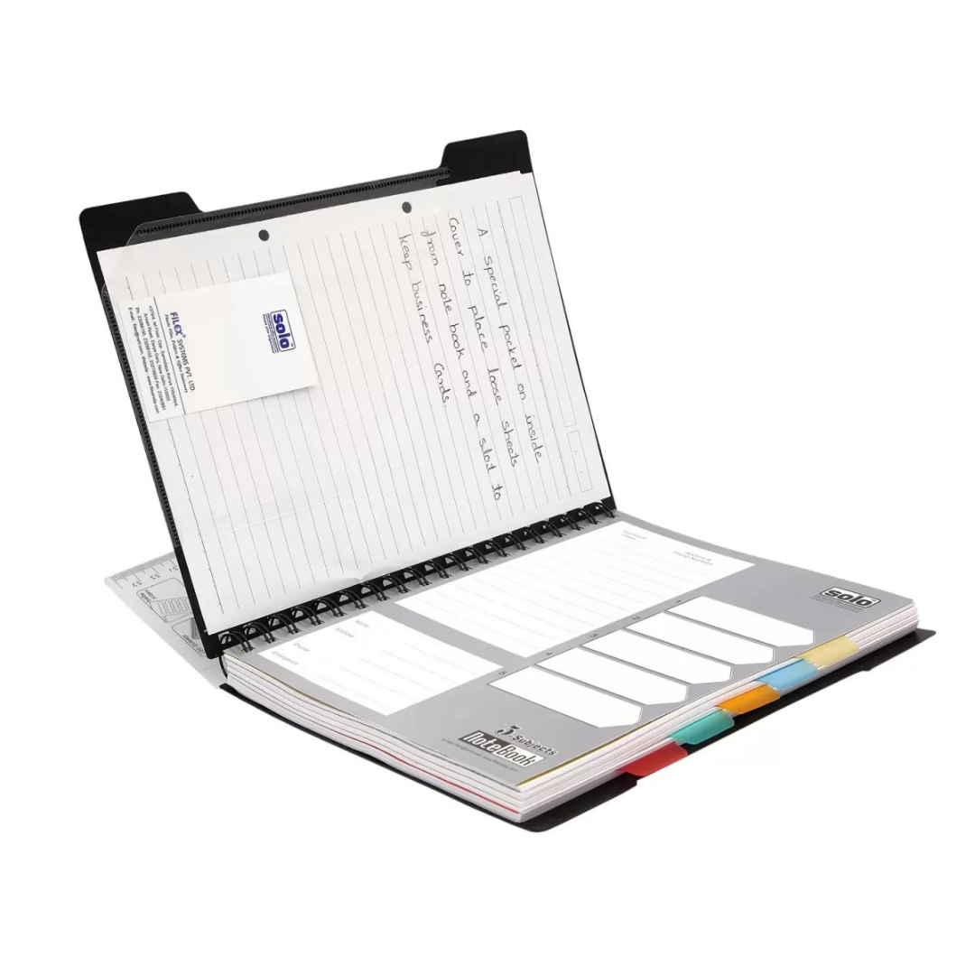 Solo Five Subject Ruled Notebook
