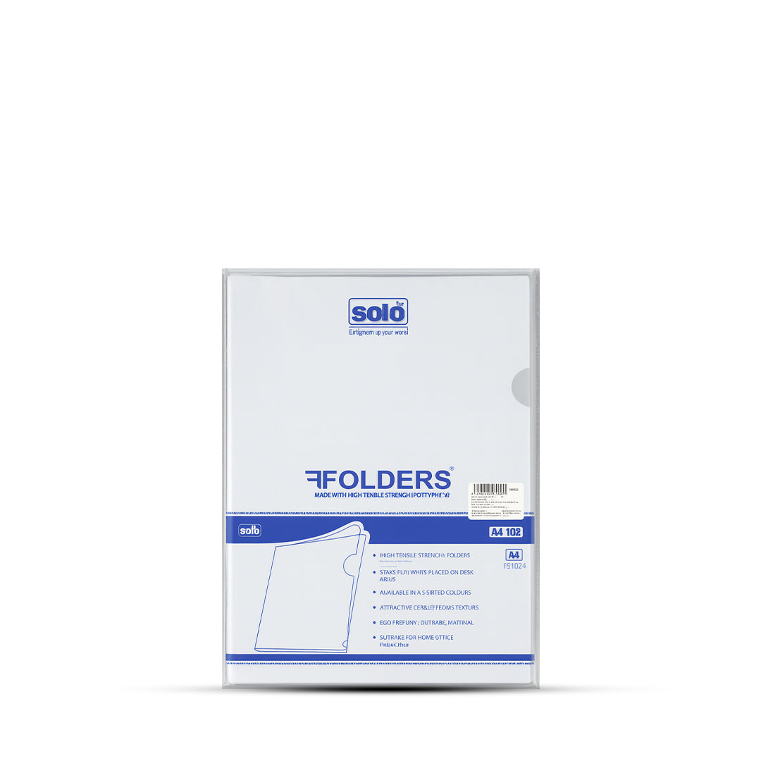 Solo A4 Clear Folder Set