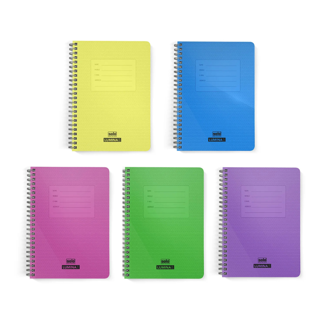Solo Spiral A5 Ruled Notebook