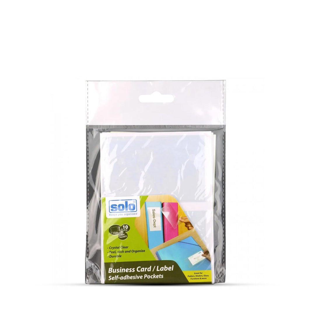 Solo Business Card/Label Self-Adhesive Pockets