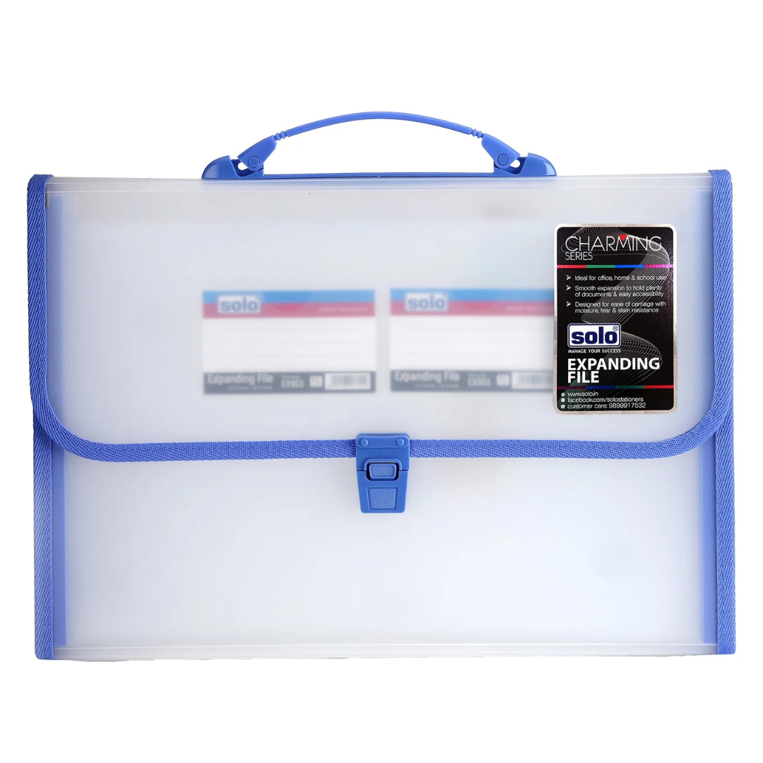 Solo A4 Lock and Handle Expanding File