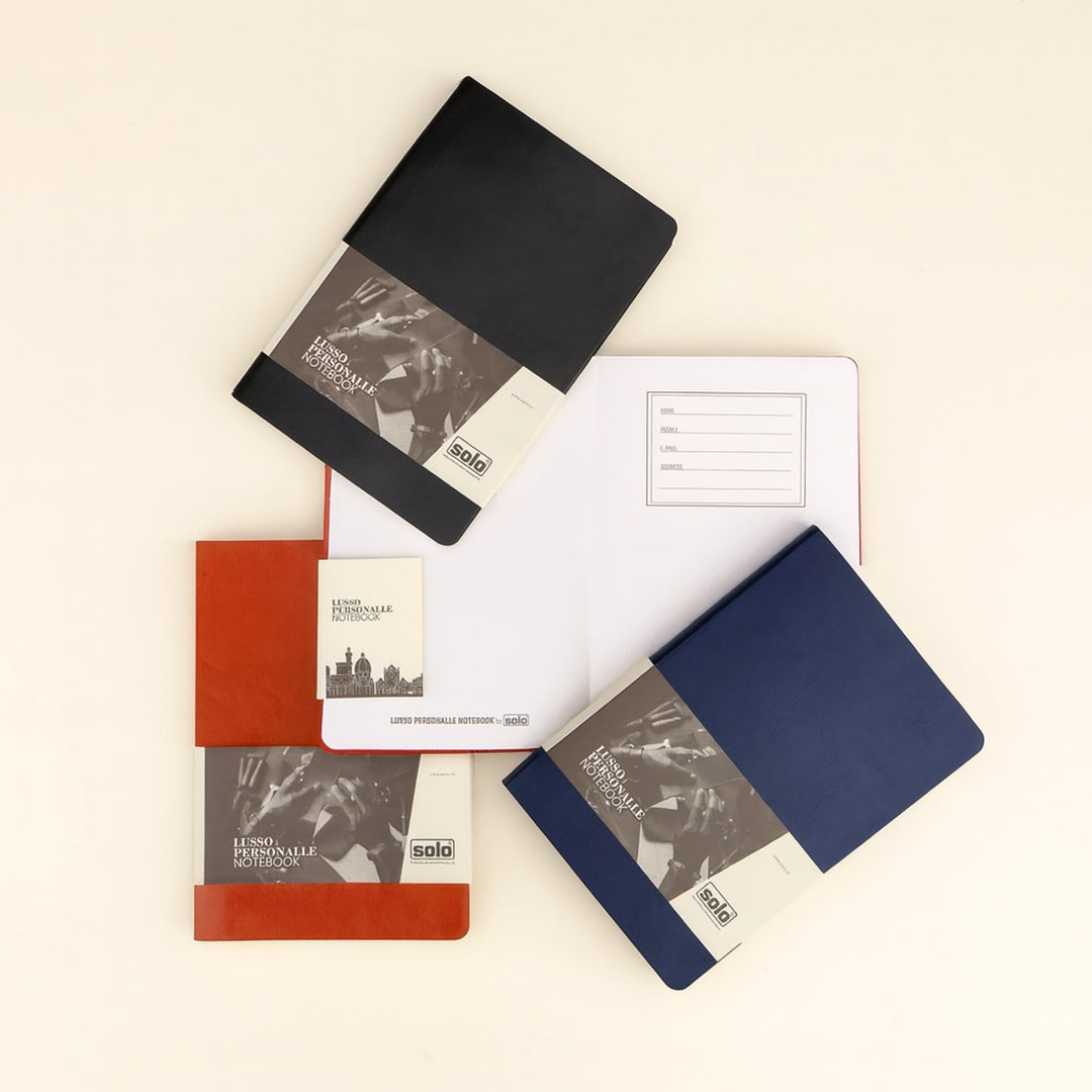 Solo Lusso Personalle Softcover A5 Ruled Notebook