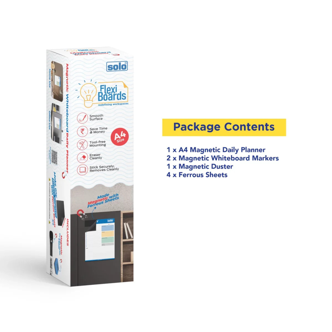 Solo Magnetic Whiteboard Weekly Planner