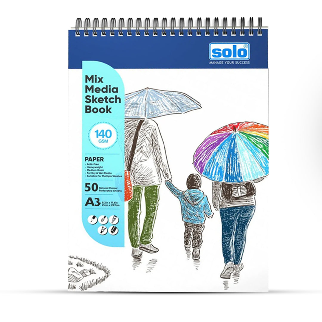 Solo A3/A4 Mixed Media Sketchbook