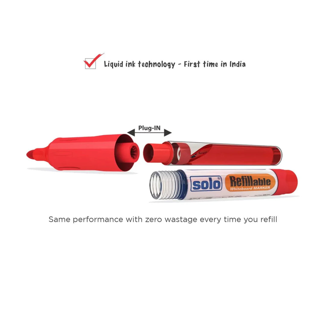 Solo Refillable Whiteboard Marker Pen