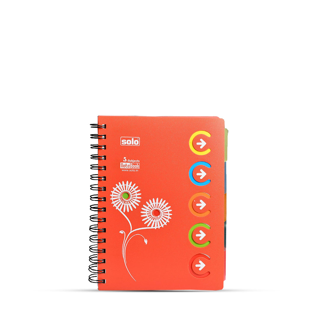Solo Tango Five Subject A5 Ruled Notebook