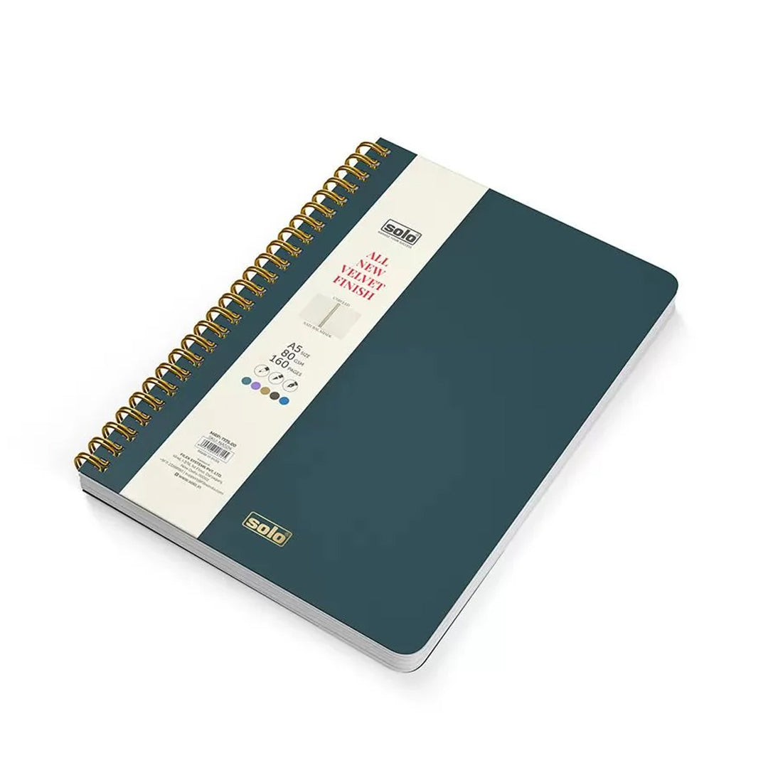 Solo Velvet A5 Plain Notebook