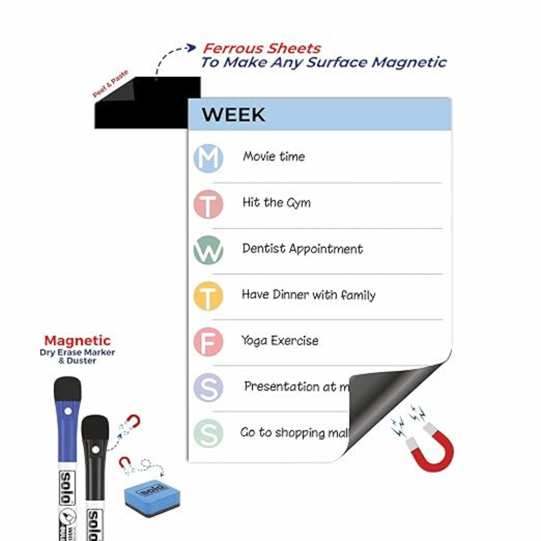 Solo FlexiBoard Magnetic A4 Weekly Planner