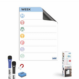 Solo Flexi Boards Magnetic Whiteboard A4 Weekly Planner