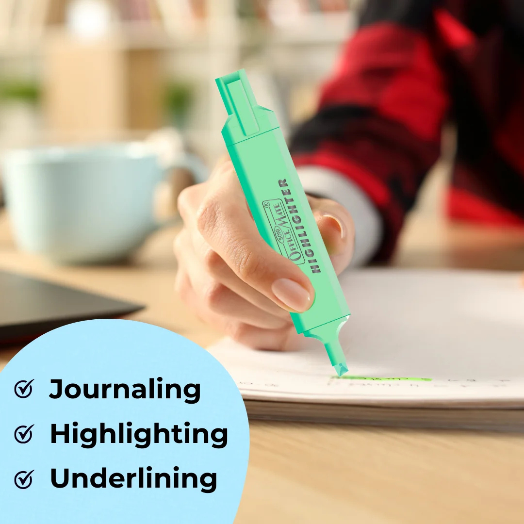 Soni Officemate Pastel Highlighter-Pack of 5