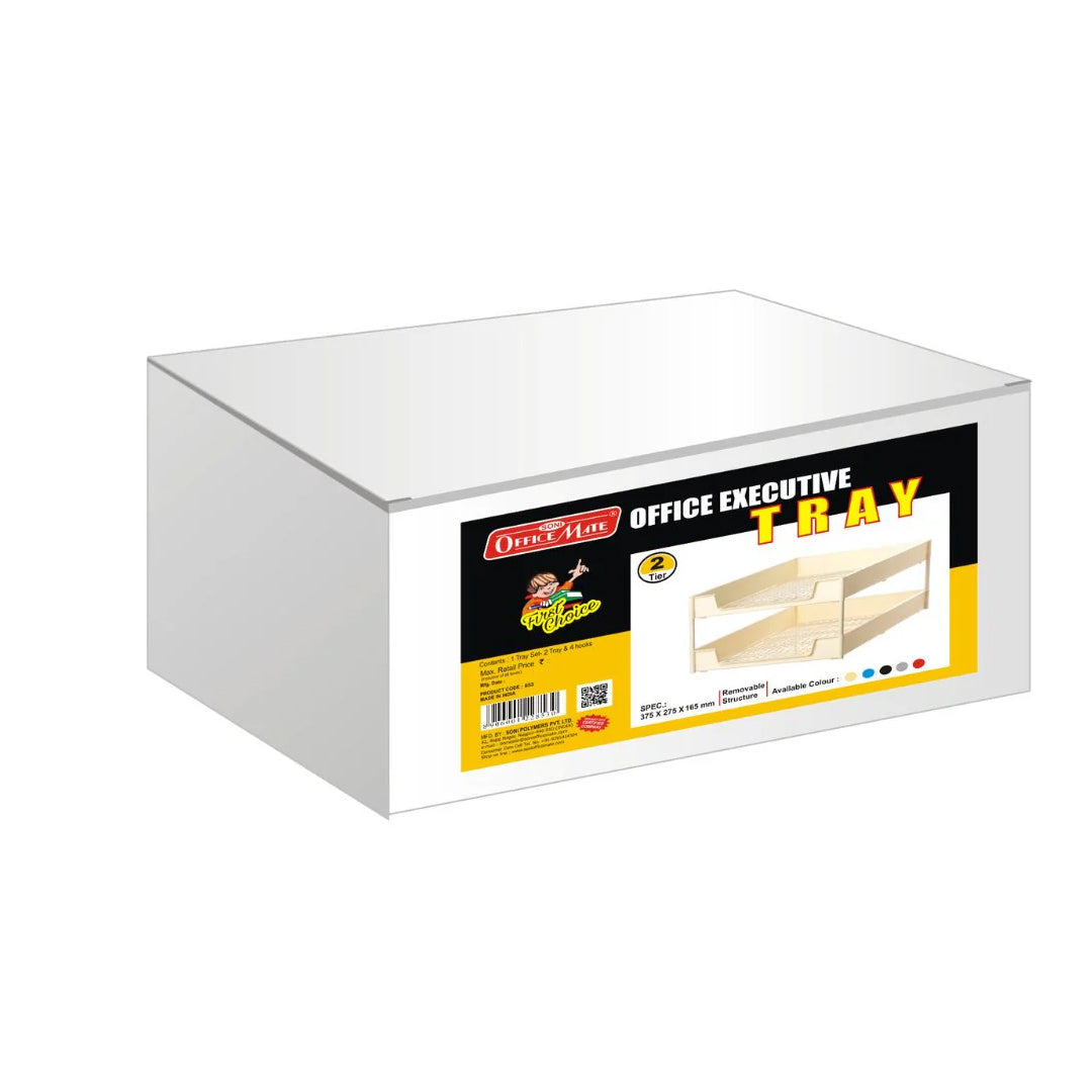 Soni Officemate 2 Tier Tray Desk Organizer