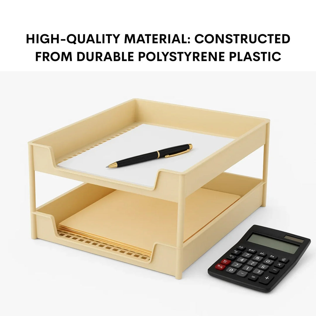 Soni Officemate 2 Tier Tray Desk Organizer